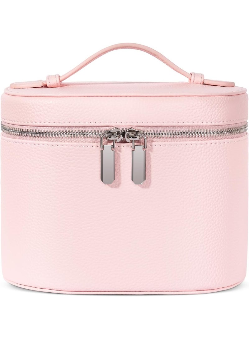 حقيبة مكياج، حقيبة سفر مكياج مع مقصورات ومقبض، حقائب تنظيم مكياج المحمولة، حقيبة أدوات تنظيف للسيدات - Image 1